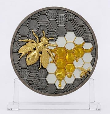 Niue. 5 Dollars 2026 – Bionic Bee – 2 oz Silver coin – Ag