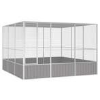 vidaXL Vogelkooi 302,5x324,5x211,5 cm gegalvaniseerd staal, Verzenden, Nieuw