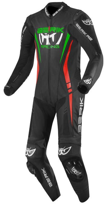 Berik Absolute GP Zwart Rood Groen 1-Delig Motorpak, Nieuw met kaartje, Overall, Berik, Heren