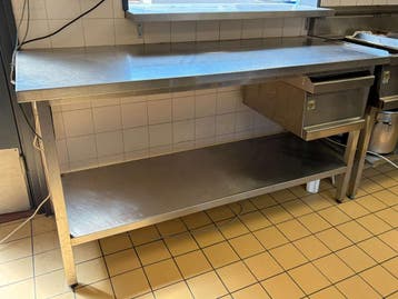 RVS Olis werkbank met lade