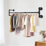 Industriële Wandkapstok – IJzeren Kledingrek 115 cm, 40 kg, Verzenden, Nieuw
