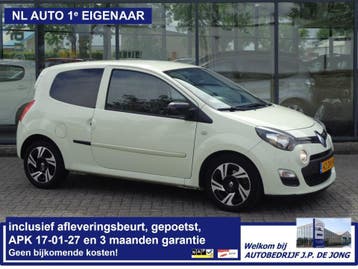 Renault Twingo 1.2 16V Collection LM velgen Airco Cruise NL, Voorwielaandrijving, Dealer onderhouden, Zwart, Met garantie (alle)