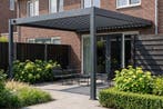 Lamellen overkapping wandmodel - 3,6x4 m. - Aluminium -, Tuin en Terras, Overkappingen, Verzenden, Nieuw