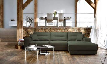 Loungebank Venray - loungebanken - Groen, Nieuw, 150 cm of meer, Stof, 250 tot 300 cm
