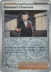 Giovanni s Charisma 161/165 reverse holo pokemon 151, Ophalen of Verzenden, Nieuw, Losse kaart, Foil
