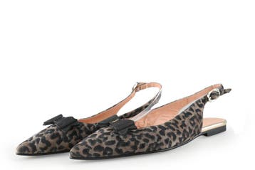 Floris van Bommel Slingbacks in maat 38 Bruin, Bruin, Verzenden, Floris van Bommel, Zo goed als nieuw