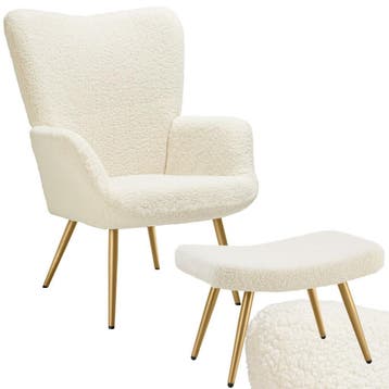 Fauteuil Hygge gestoffeerd, ergonomisch, draagkracht 150 kg, Verzenden, Nieuw