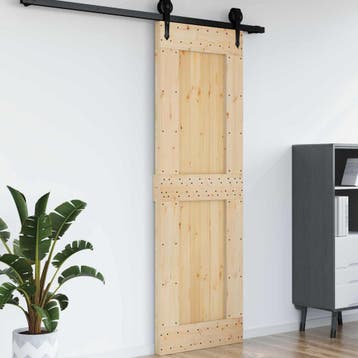 vidaXL Deur NARVIK 70 x 210 cm Massief Grenenhout, Verzenden, Nieuw
