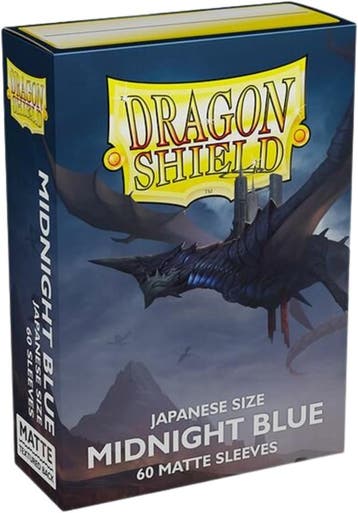 Dragon Shield Matte Japanese (59x86mm) 60 Sleeves - Midnight, Verzenden, Nieuw