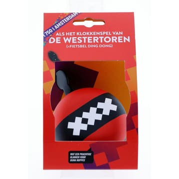 Niet verkeerd Amsterdam 750 fietsbel klokkenspel van de West, Verzenden, Nieuw