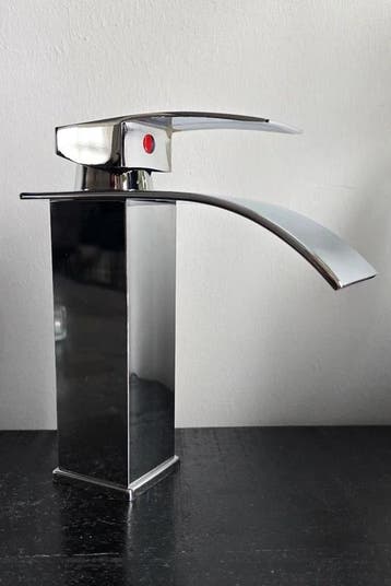 watervalkraan Chroom - Design mengkraan - NIEUW, Ophalen of Verzenden, Nieuw, Chroom, Kraan