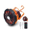 Benson Campingventilator met LED-licht en powerbank - USB..., Ophalen of Verzenden, Nieuw