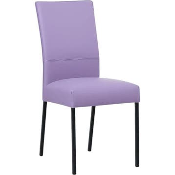 Leren eetkamerstoel Real - Toledo Lila (lichtpaars) - Poten, Huis en Inrichting, Stoelen, Overige kleuren, Nieuw, Ophalen of Verzenden