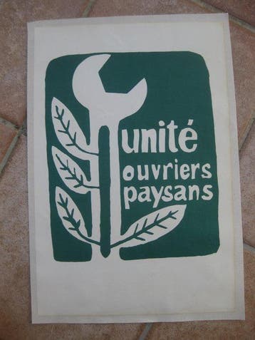Anonymous - Unité ouvriers paysans Mai 68 - Jaren 1970, Antiek en Kunst