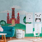 Profhome 382991-GU Fotobehang kinderbehang mat blauw rood, Huis en Inrichting, Stoffering | Behang, Verzenden