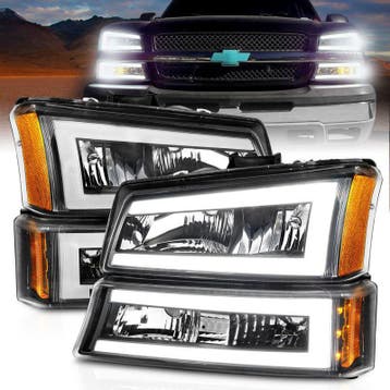 ANZO 2003-2006 Chevrolet Silverado 1500 Crystal Headlights, Auto-onderdelen, Verlichting, Ophalen of Verzenden, Nieuw
