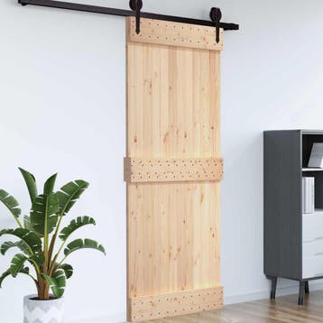 vidaXL Deur NARVIK 70 x 210 cm Massief Grenenhout, Verzenden, Nieuw