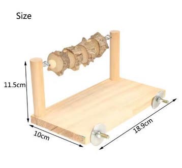 Houten Papegaai Platform met Zitstok voor Vogelkooi, Verzenden, Nieuw
