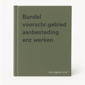 Bundel voorschr.gebied aanbesteding enz werken 9789012055574, Boeken, Verzenden, Gelezen