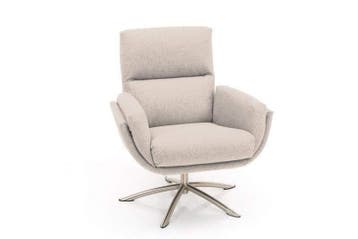 Relaxfauteuil Herxen - relaxfauteuils - Creme, Nieuw, Stof