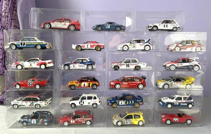 Altaya 1:43 - Model raceauto (23) - Peugeot, Renault,, Hobby en Vrije tijd, Modelauto's | 1:5 tot 1:12