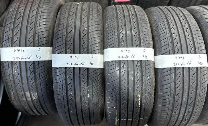 4x 215-60-16 Hifly Zomer 4x 6mm €40 Per Band 215 60 16, Auto-onderdelen, Banden en Velgen, 16 inch, Zomerbanden, 215 mm, Personenwagen