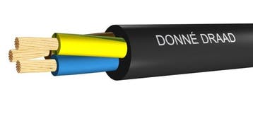 Premium VMvL Eca 3G1mm2 90C Zwarte Vinyl Kabel 100M - D09762, Verzenden, Nieuw, Overige typen