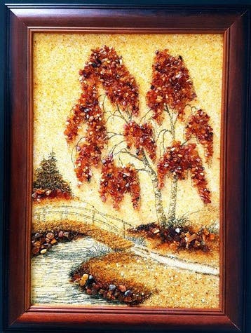 Barnsteen - Unique Raw Unpolished Amber picture - Wall