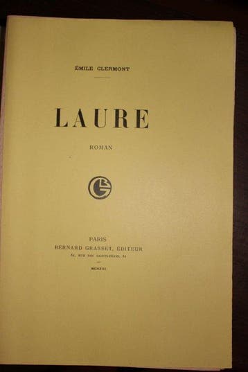 Emile Clermont - Laure - Lexemplaire n°1 sur arches ! -