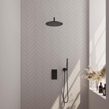 Brauer Black Carving Thermostatische Regendoucheset Inbouw -, Ophalen of Verzenden, Nieuw