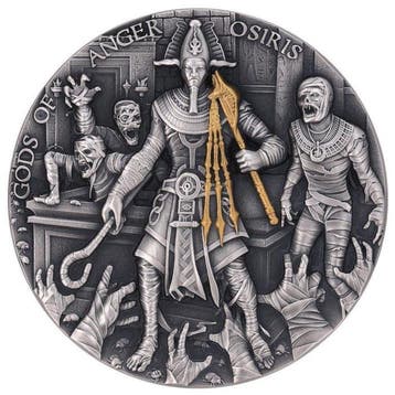 Niue. 5 Dollars 2023 Freya Osiris Gods of Anger 2 Oz ,
