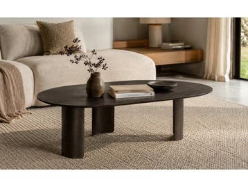 Veiling - Salontafels Organisch- Donker eiken - bronze, Huis en Inrichting, Tafels | Salontafels, Nieuw
