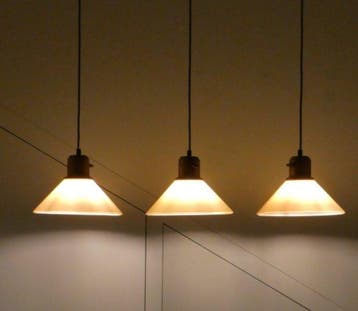 Sölken Leuchten - Lamp - Opaal Glas, Porselein, Metaal - Set