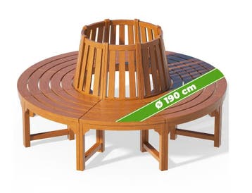 Boombank eucalyptushout FSC®-gecertificeerd Ø190cm, Verzenden, Nieuw