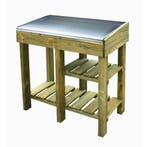 Oppottafel Florine met Verzinkt Werkblad 80 x 85 x 43 cm, Tuin en Terras, Verzenden, Nieuw