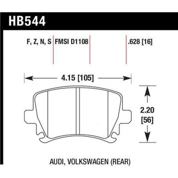 Hawk Audi A3 / A4 / A6 Quattro Performance Ceramic Rear, Ophalen of Verzenden, Nieuw
