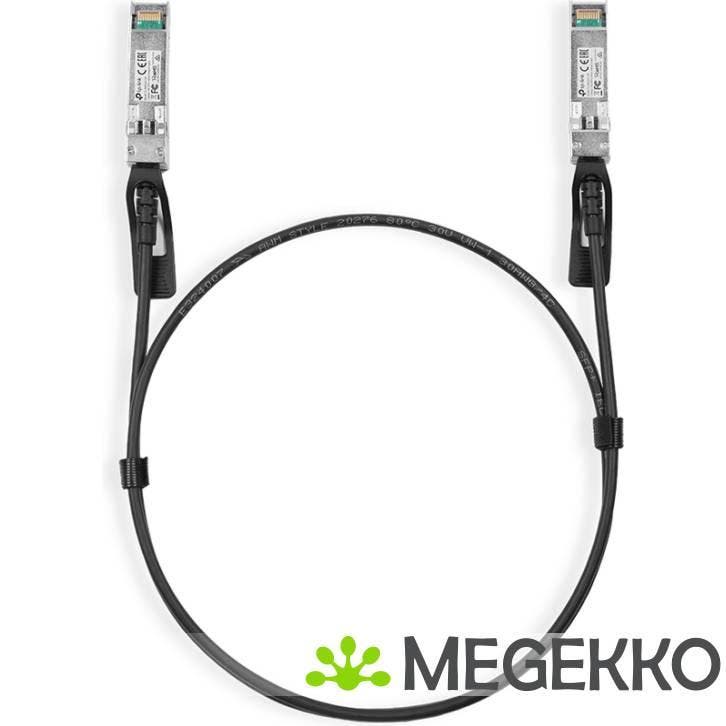 TP-LINK TL-SM5220-1M Glasvezel kabel SFP+ DAC Zwart, Computers en Software, Overige Computers en Software, Nieuw, Verzenden
