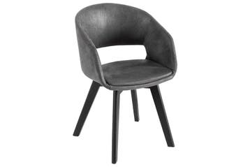 Design stoel NORDIC STAR antiek grijze houten poten - 43423, Huis en Inrichting, Stoelen, Ophalen of Verzenden, Nieuw