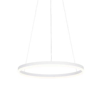 Design hanglamp wit 60 cm incl. LED 3-staps dimbaar - Anello, Verzenden, Nieuw, Design