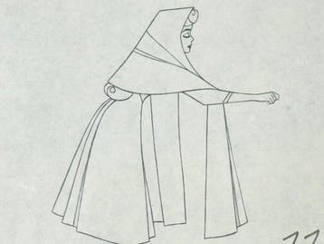 Walt Disney - Doornroosje Animatie Tekening - Sleeping, Nieuw