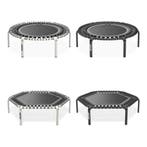 42 Fitness Trampoline met verstelbare handgreep One-Click Folding & Geen Montage Mini Trampoline Rebounder voor Volwassenen Binnen & Outdoor Max Belasting 300 KG