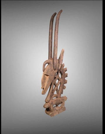 Prachtige Tiwara - sculptuur Tiwara - Bambara - Mali, Antiek en Kunst