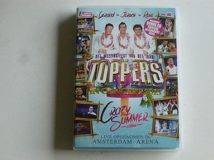 Toppers in Concert 2015 - Crazy Summer (2 DVD), Cd's en Dvd's, Dvd's | Muziek en Concerten, Zo goed als nieuw, Verzenden