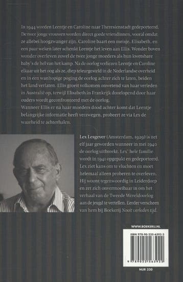 Ellis en Elizabeth, dochters van Theresienstadt Lex Lesgever, Boeken, Literatuur, Verzenden, Zo goed als nieuw, Lex Lesgever