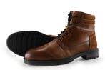 Nelson Veterboots in maat 40 Cognac, Kleding | Heren, Schoenen, Overige kleuren, Verzenden, Boots, Zo goed als nieuw