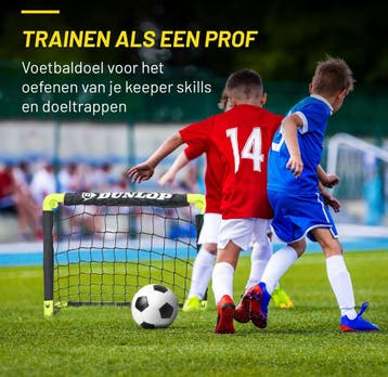 Dunlop Voetbaldoel 50 x 44 x 44 cm - Voetbaldoeltjes Set van, Ophalen of Verzenden, Zo goed als nieuw