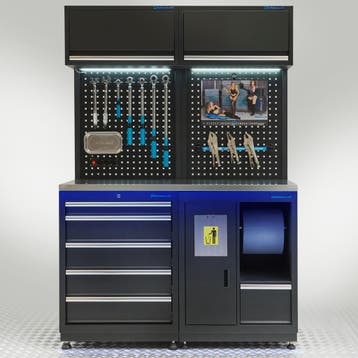 Datona Werkplaatsinrichting PREMIUM met RVS werkblad 135 cm, Ophalen of Verzenden, Nieuw