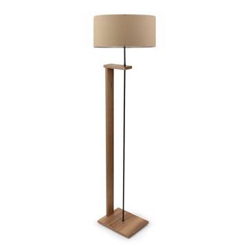 Asir 780SGN4464 Houten Vloerlamp Lichtbruin van €60 voor €49, Huis en Inrichting, Ophalen of Verzenden, Nieuw, E27 (groot)