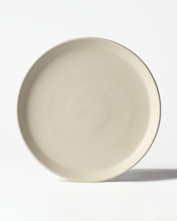 HEMA Kaarsenplateau 26x5cm Zwier keramiek spikkel groen, Verzenden, Nieuw, Groen