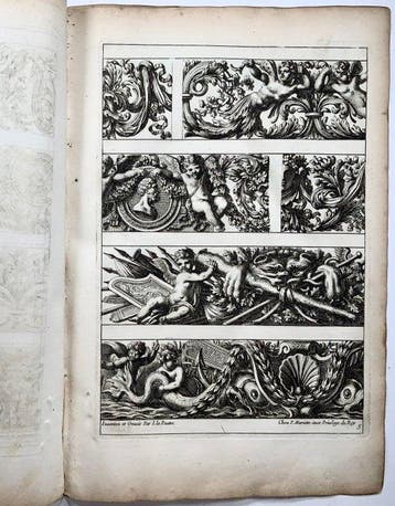 Complete suite of 6 plates by Jean le Pautre (1618-1682) -
